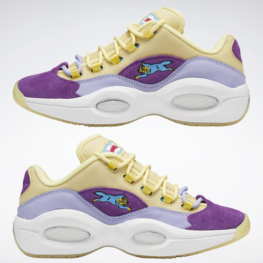 Reebok question purple and on sale gold